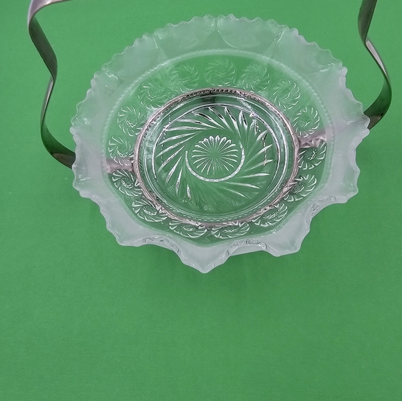 Vintage 2 Pc Chromium Plate & Glass Olive/Relish Dish Sheffield England - Picture 8 of 9